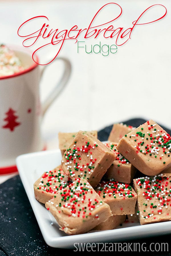 Gingerbread Fudge from sweet2eatbaking.com