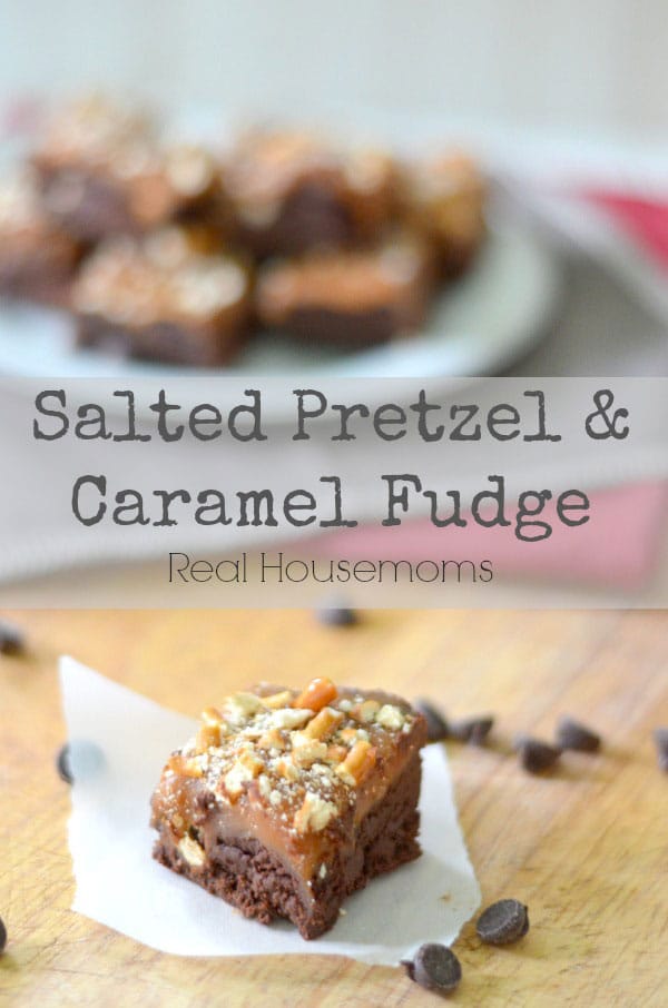 Salted Pretzel And Caramel Fudge from realhousemoms.com