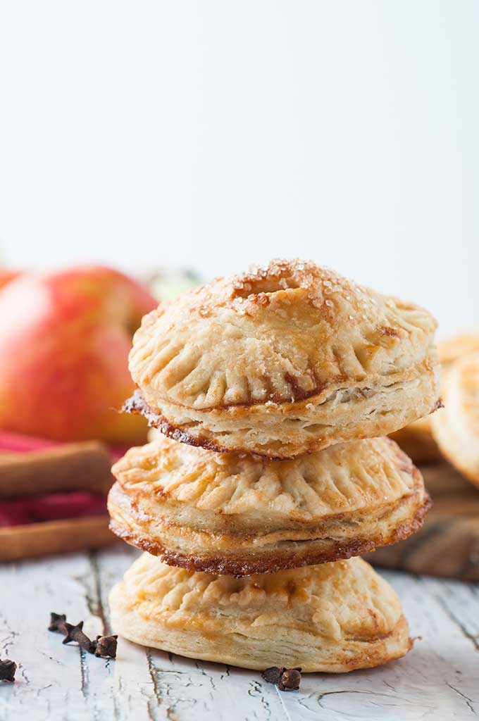 stacked apple hand pies