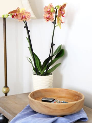 bleaching wooden bowl for farmhouse style look