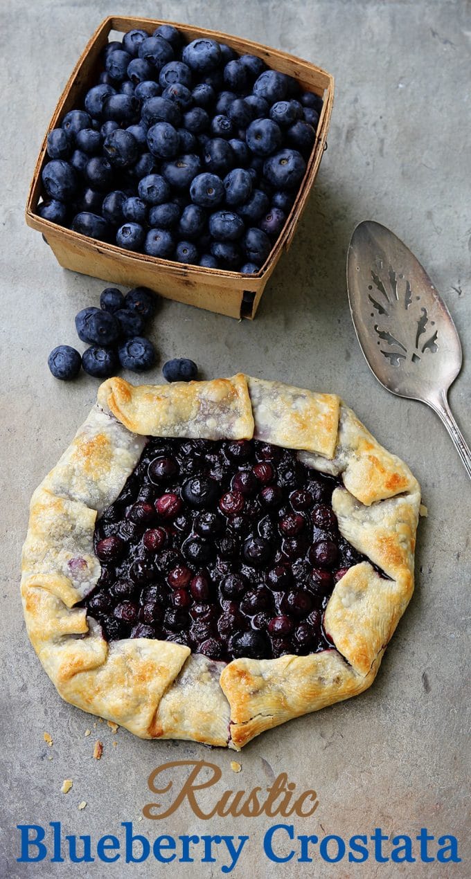 A 30 minute Blueberry Crostata Recipe. Also known as galette, rustic pie or rustic tart, it is perfect for new bakers You cannot go wrong with this one.