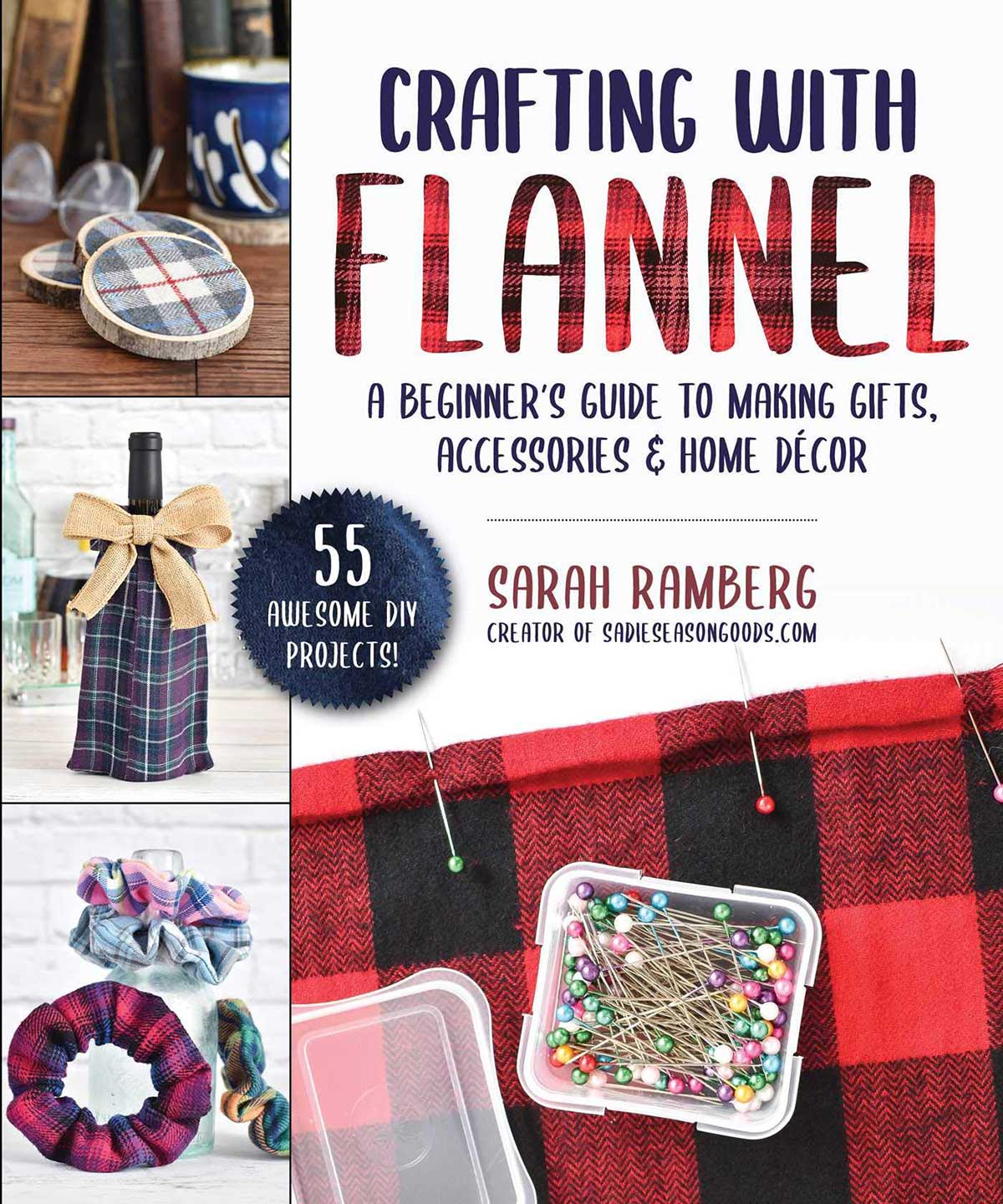 Book about crafting with flannel - upcycling projects using flannel
