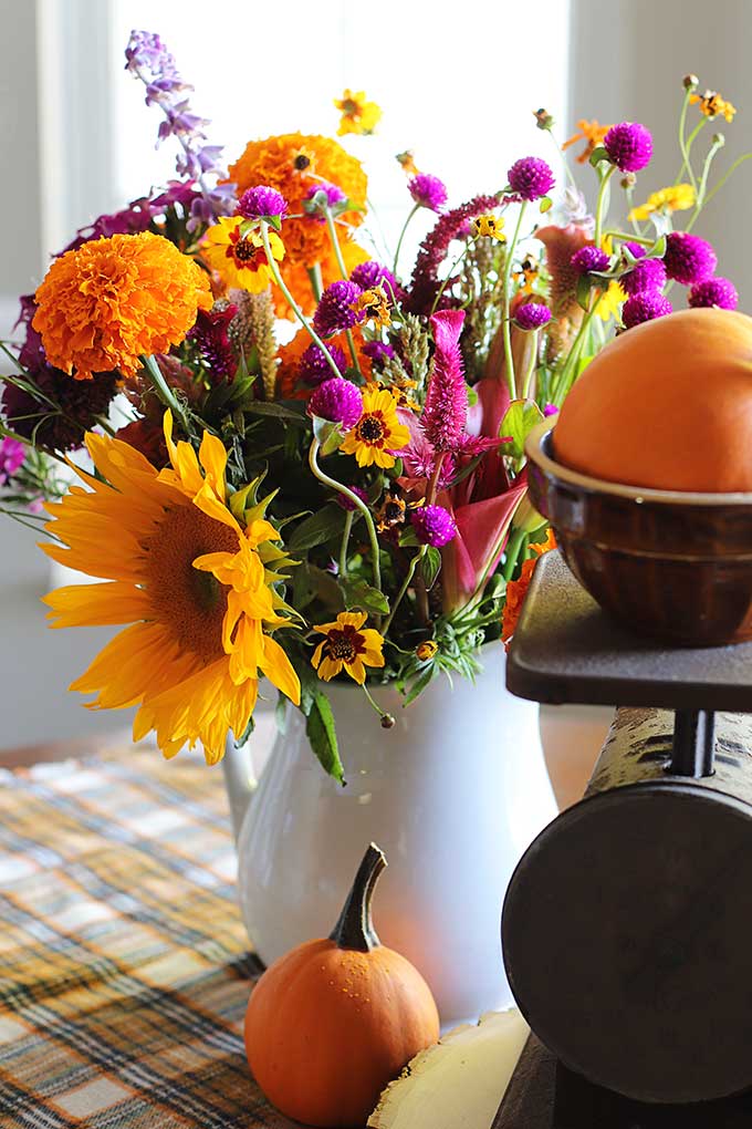 Fall home decor using thrift store finds