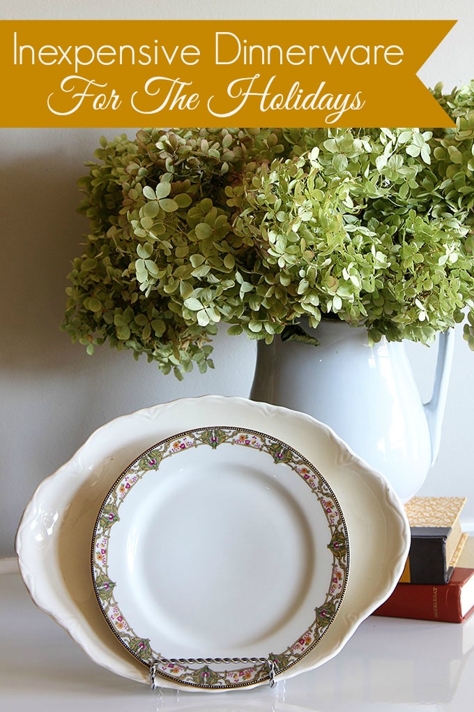 Where to find inexpensive dinnerware for the holidays. You do not need to spend an arm and a leg to set a nice table.