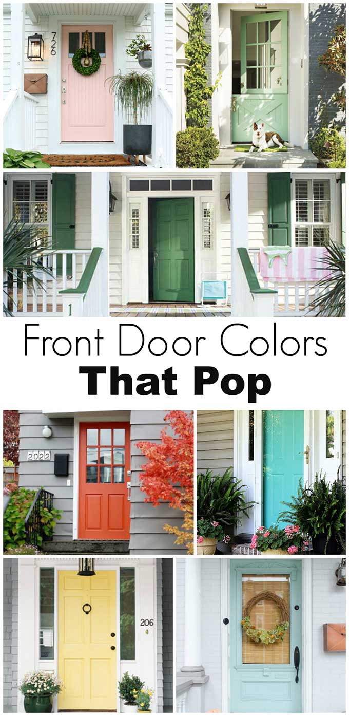 Front door paint colors that pop!