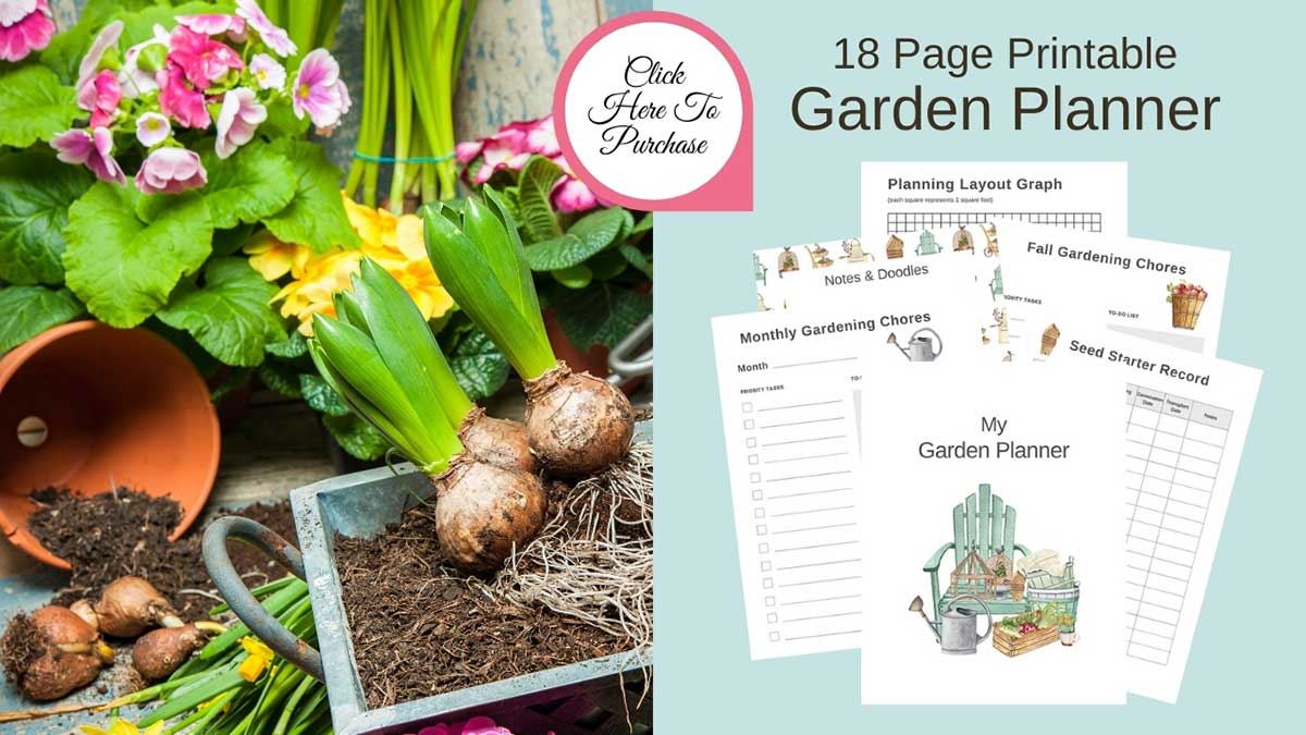 Purchase printable garden planner
