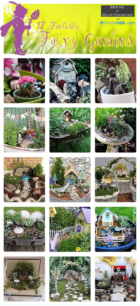 TONS of DIY fairy garden ideas including many unique and easy to make miniature fairy garden accessories!
