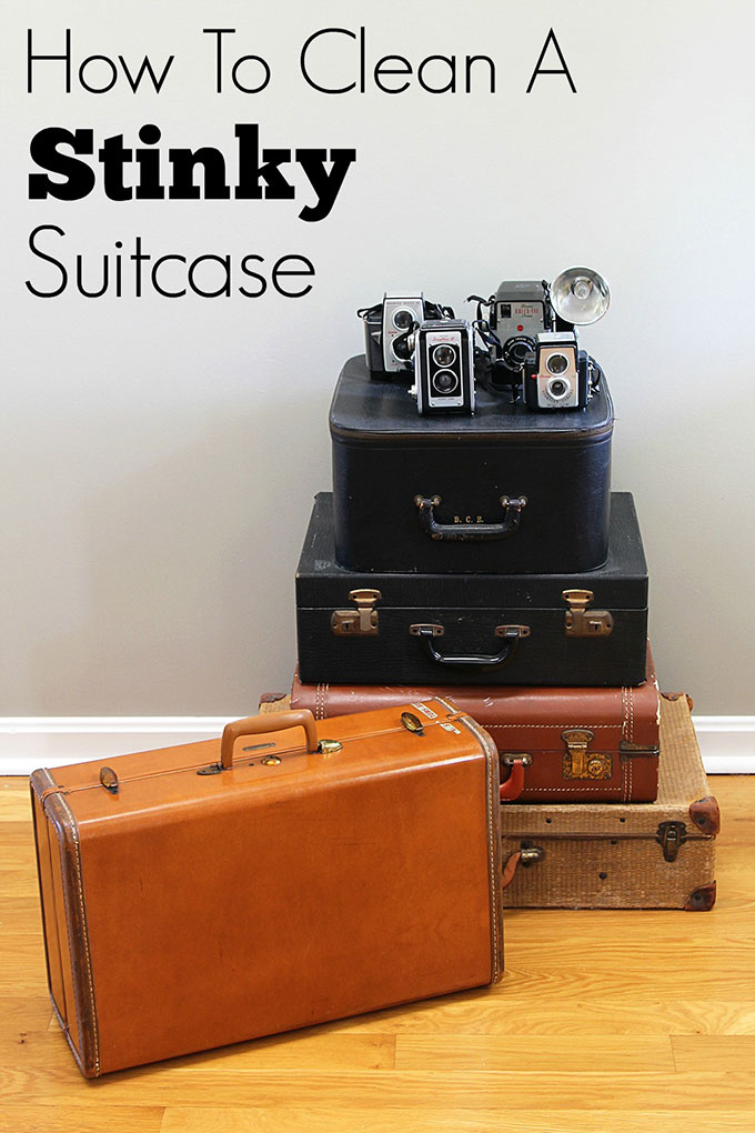 How to clean a vintage suitcase