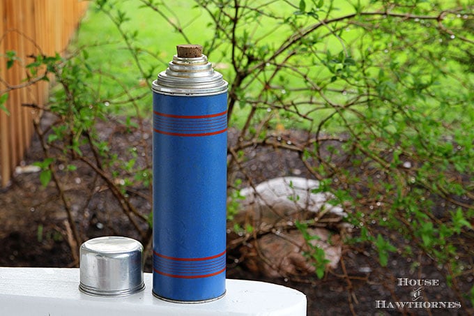Keapsit Thermos with cork stopper from The American Thermos Bottle Co