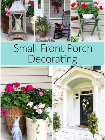 Decorating a small porch.