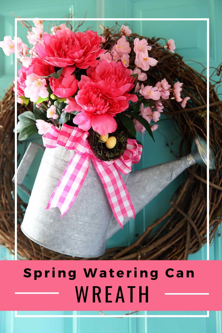 Watering Can Wreath DIY