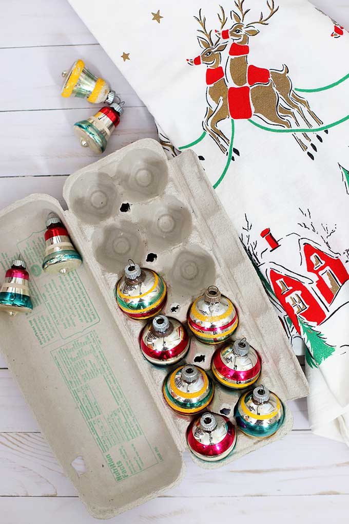 Ways to store vintage Christmas ornaments