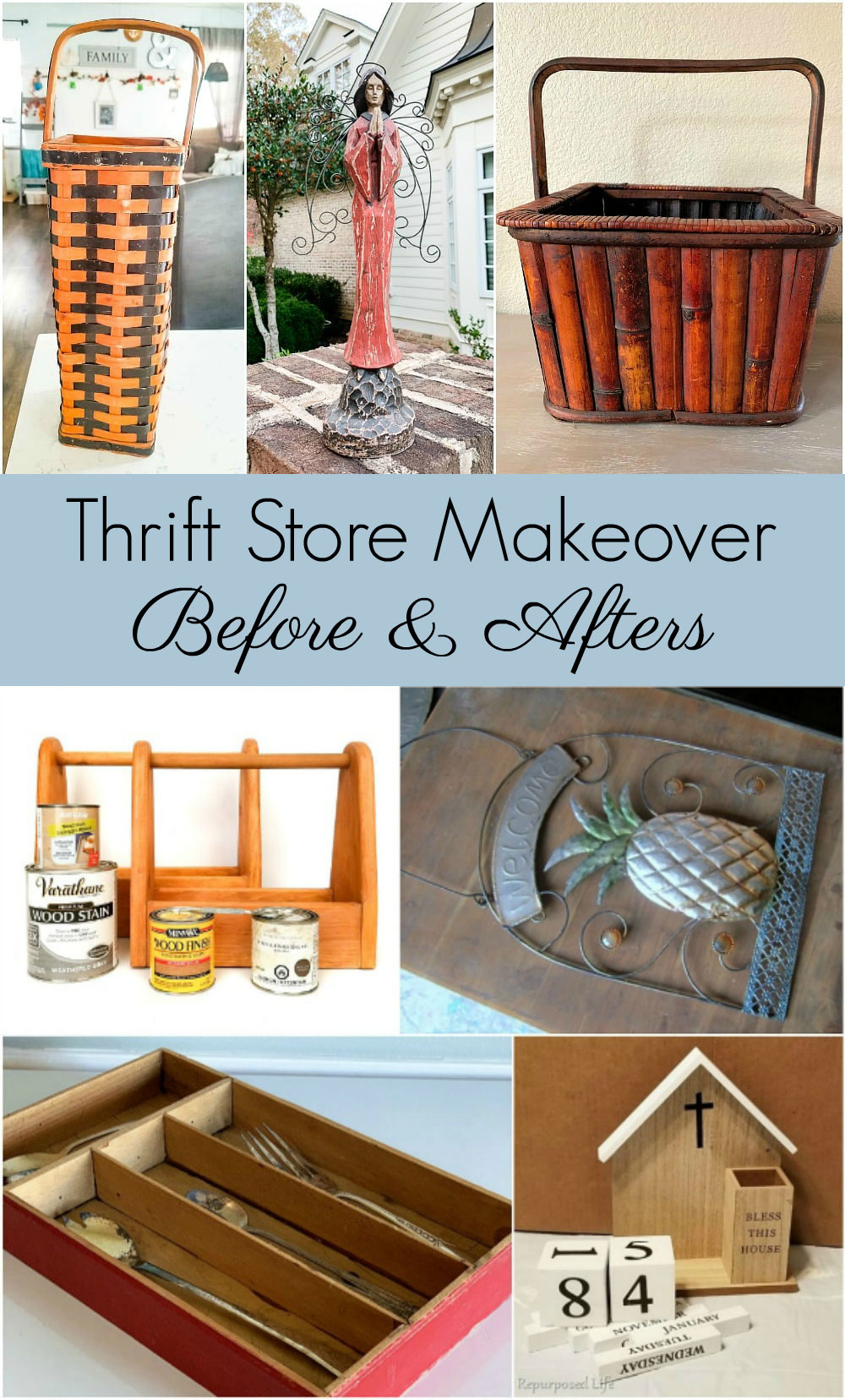 before and after thrift store makeovers