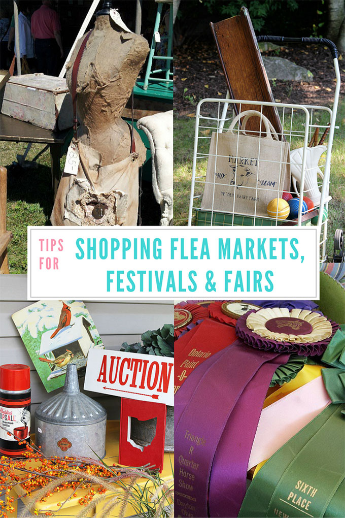 Tips for shopping flea markets, festivals and fairs for antiques and collectibles. When to go, how to prepare and how to haggle gracefully.