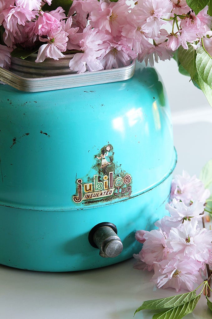 Turquoise vintage Jubilee insulated jug