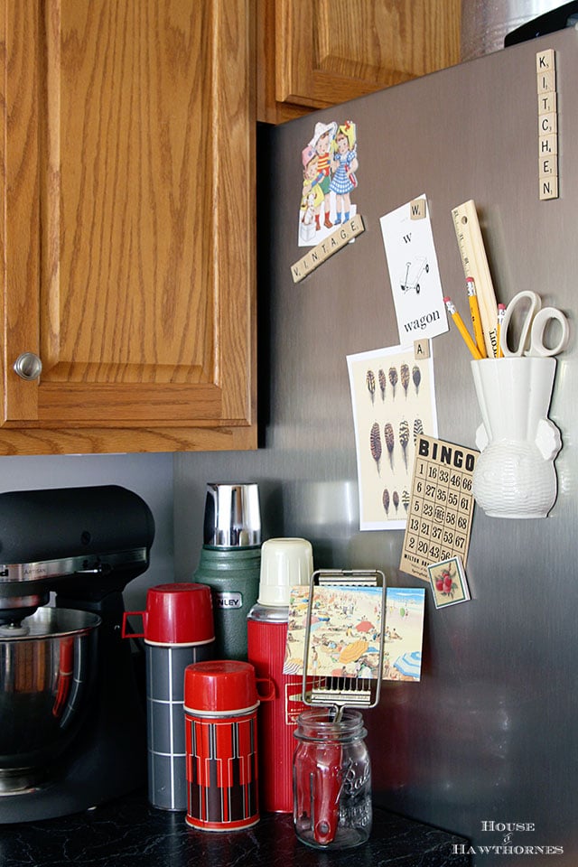Wall pocket organizer used in the kitchen