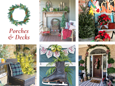 porch and deck Christmas decor